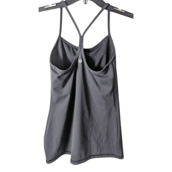 LULULEMON ATHLETICA Power Y Tank 'Everlux In Black Size 4 - Picture 4 of 4
